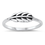 Beautiful Minimalist Wheat Stalk Nature Ring New .925 Sterling Silver Band Sizes 4-10