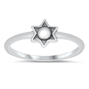 Simple High Polish Minimalist Sun Sterling Silver Ring Sizes 4-10