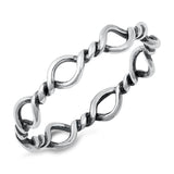 Open Twist Knot Ring New .925 Sterling Silver Band Sizes 4-10