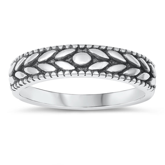 Fashion Ring Nature Leaf New .925 Sterling Silver Band Sizes 4-10