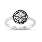 Mandala Spiritual Guidance Ring New .925 Solid Sterling Silver Band Sizes 4-12