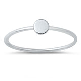 Simple Minimalist Circle New .925 Sterling Silver Band Sizes 3-10