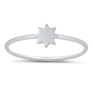 Flat Sun Burst Ring New .925 Sterling Silver Band Sizes 3-10