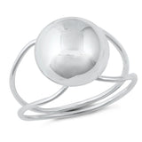 Modern Ball Fashion Wholesale Ring New .925 Sterling Silver Band Sizes 5-10