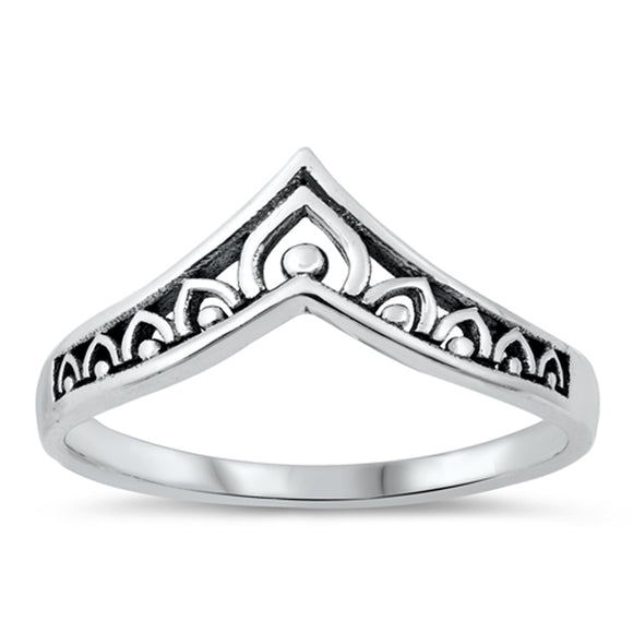 Sterling Silver Chevron Ring