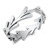 Wreath Crown Modern Cute Ring New .925 Solid Sterling Silver Band Sizes 4-10