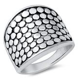 Boho Bali Fashion Large Ring New .925 Solid Sterling Silver Band Sizes 6-12