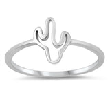 Cactus Toe Ring Cute Simple New .925 Solid Sterling Silver Band Sizes 4-10