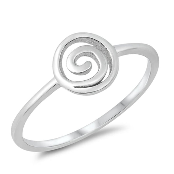 Simple Spiral Fashion Wholesale Ring New .925 Sterling Silver Band Sizes 4-10