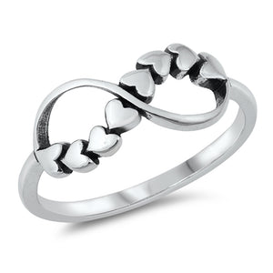 Sterling Silver Infinity Heart Ring