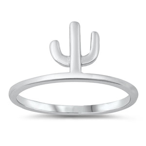 Classic Cactus Beautiful Ring New .925 Solid Sterling Silver Band Sizes 4-10