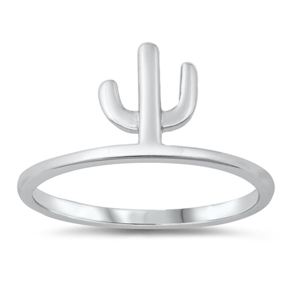 Classic Cactus Beautiful Ring New .925 Solid Sterling Silver Band Sizes 4-10