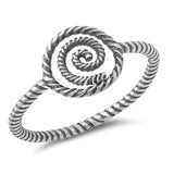 Spiral Rope Gypsy Goddess Toe Ring New .925 Sterling Silver Band Sizes 4-10