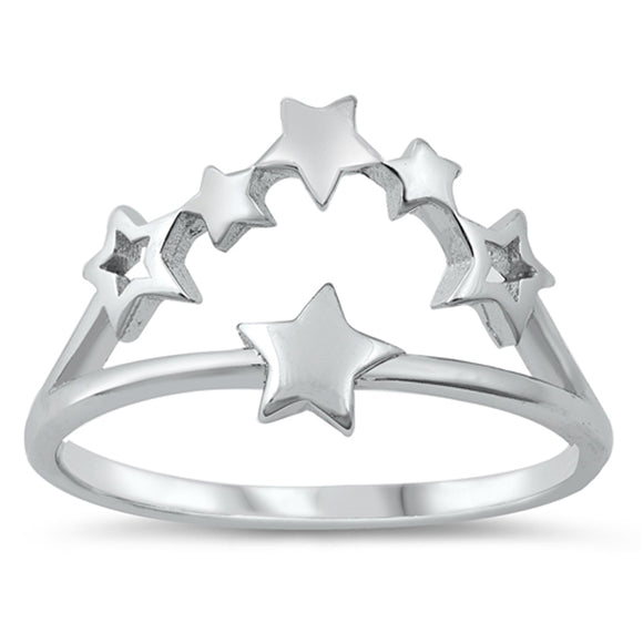 Super Star Ring Wholesale New .925 Solid Sterling Silver Band Sizes 5-10