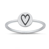 Cute Tiny Promise Heart Love Ring New .925 Sterling Silver Band Sizes 4-10