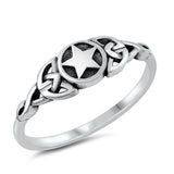 Celtic Knot star Ring New .925 Sterling Silver Band Sizes 4-10