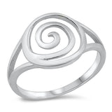 Unique Spiral Curl Ring New .925 Sterling Silver Band Sizes 4-10