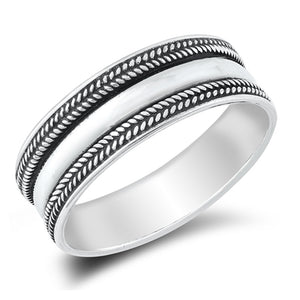 Double Braid Halo Knot Ring New .925 Sterling Silver Band Sizes 5-10