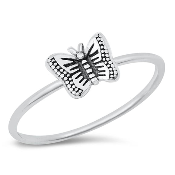 Sterling Silver Butterfly Ring