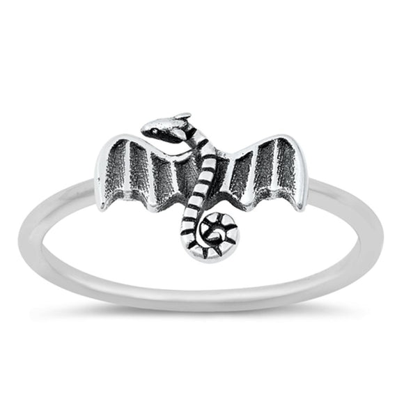 Fantasy Dragon Draco Beast Ring New .925 Sterling Silver Band Sizes 4-10