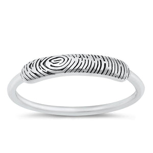 Tree Bark Print Earth Beautiful Ring New .925 Sterling Silver Band Sizes 4-10