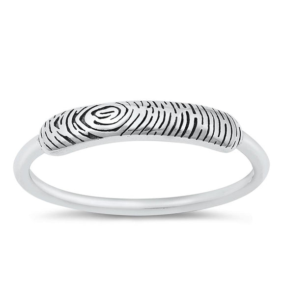 Tree Bark Print Earth Beautiful Ring New .925 Sterling Silver Band Sizes 4-10