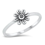 Daisy Innocence Affection Cute Ring New .925 Sterling Silver Band Sizes 4-10