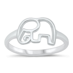 Sterling Silver Elephant Ring