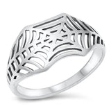 Spiderweb Cobweb Web Unique Ring New .925 Sterling Silver Band Sizes 4-10