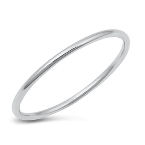 Thin Stacking Plain Wholesale Ring New .925 Sterling Silver Band Sizes 3-10