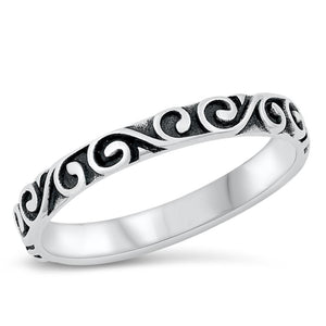 Vintage Celtic Swirl Love Fashion Ring New .925 Sterling Silver Band Sizes 4-10