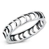 Chain Link Tread Fashion Wholesale Ring New .925 Sterling Silver Band Sizes 5-10