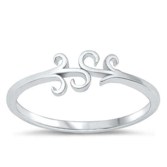 Celtic Design Fashion Polished Ring New .925 Sterling Silver Band Sizes 4-10