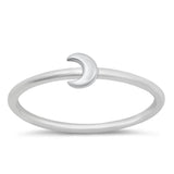 Crescent Moon Empowerment Womanhood Ring New 925 Sterling Silver Band Sizes 4-10