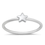 Simple Star Divine Guidance Cute Ring New .925 Sterling Silver Band Sizes 4-10