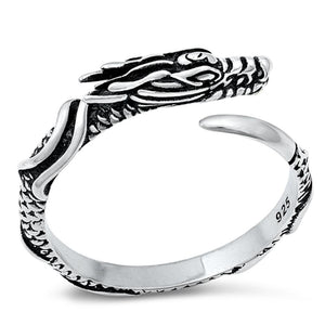 Chinese Celestial Dragon Wholesale Ring New .925 Sterling Silver Band Sizes 6-12