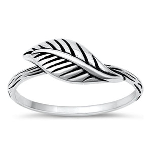 Branch Leaf Nature Rebirth Beautiful Ring .925 Sterling Silver Band Sizes 4-10