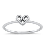 Celtic Knot Heart Love Wholesale Ring New .925 Sterling Silver Band Sizes 4-10