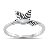 Dove Bird Peace Love Fashion Ring New .925 Sterling Silver Band Sizes 4-10