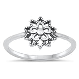 Mandala Flower Sun Guidance Beautiful Ring .925 Sterling Silver Band Sizes 4-10