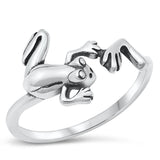 Frog Leg Animal Fun Unique Ring New .925 Sterling Silver Band Sizes 4-10