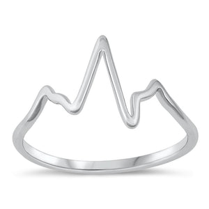 Sterling Silver Heartbeat Ring