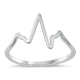 Sterling Silver Heartbeat Ring