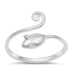 Sterling Silver Mouse Ring