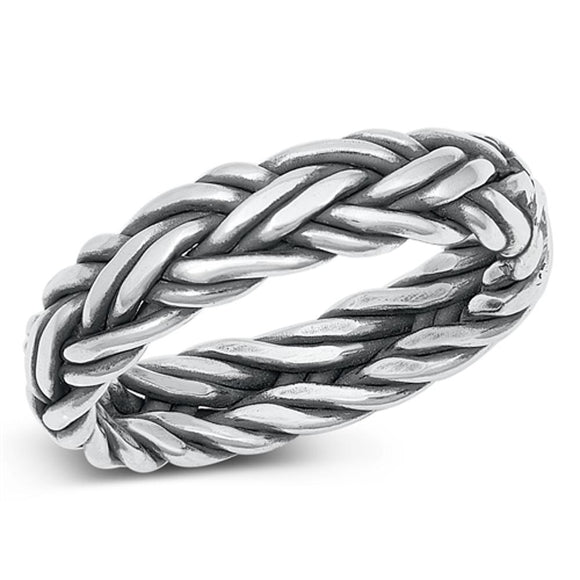 Sterling Silver Braided Band