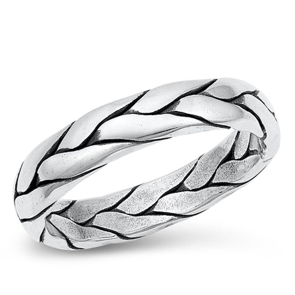 Sterling Silver Braided Band