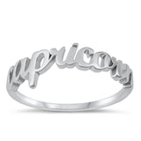 Sterling Silver Capricorn Zodiac Ring