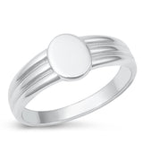 Sterling Silver Oval Ring