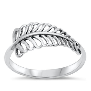 Leaf Fertility Growth Hope Cute Ring New .925 Sterling Silver Band Sizes 4-10