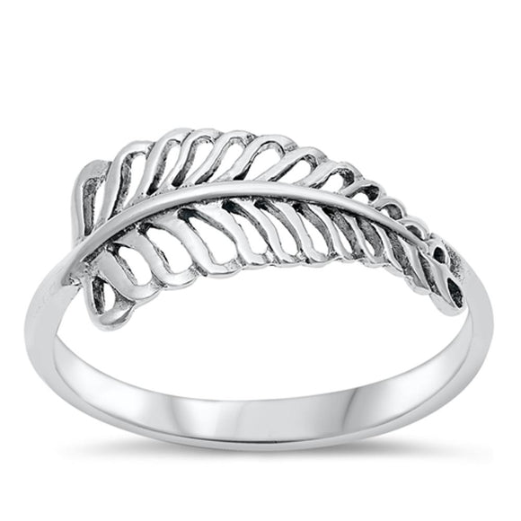 Leaf Fertility Growth Hope Cute Ring New .925 Sterling Silver Band Sizes 4-10